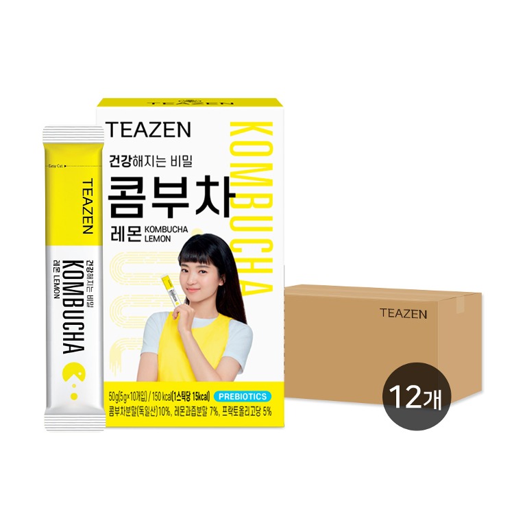 티젠 콤부차 레몬 10스틱X12개(1카톤)
