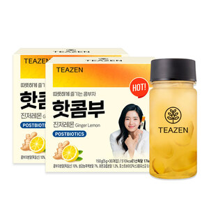 티젠 핫콤부 진저레몬 30스틱입X2박스 (보틀 포함)